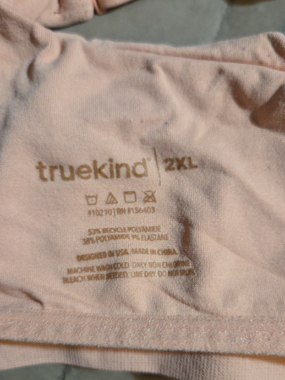 Truekind Light Pink Wireless Shaper Bra - 2XL